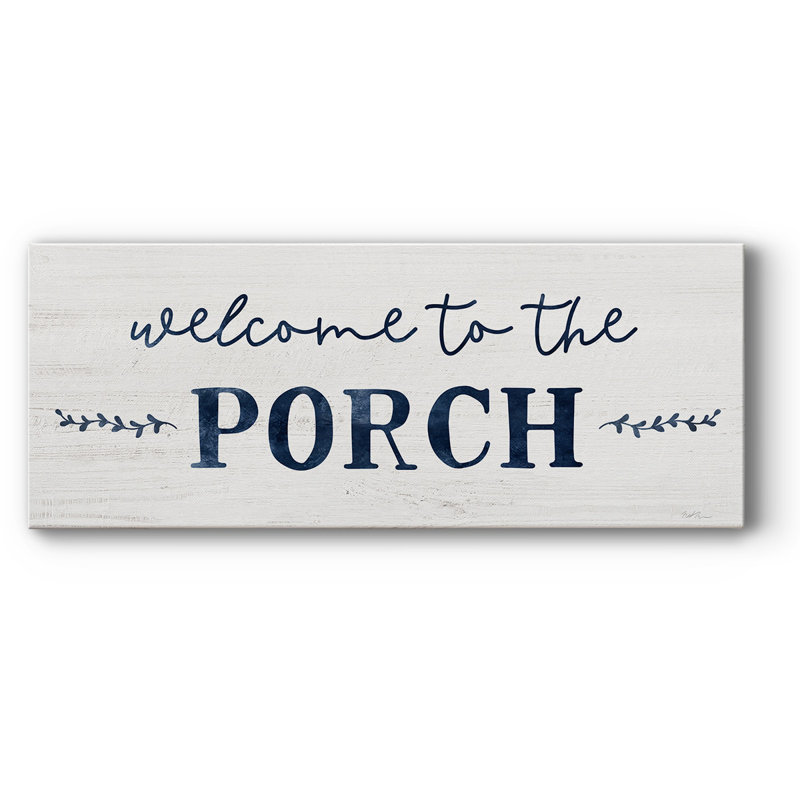 Bienvenue dans le porche, H 8 po x l 20 po x P 1,5 po
