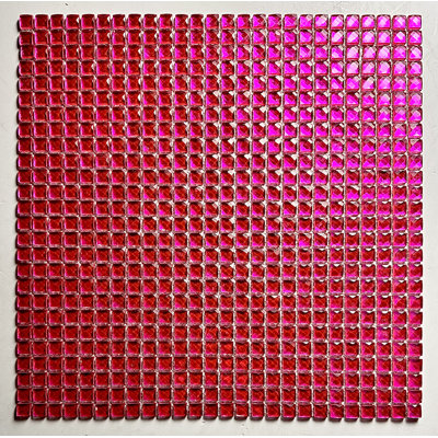 0.4" x 0.4" Straight Cut Glass Mosaic Wall Tile