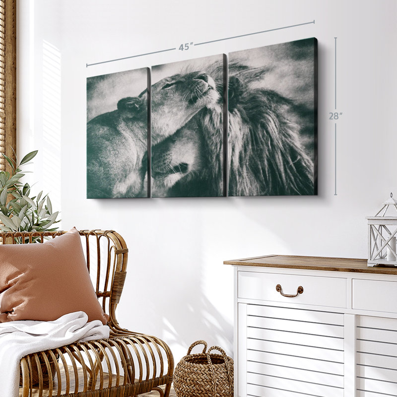 Impression sur toile monochrome, H 28 po x l 45 po x P 1,25 po