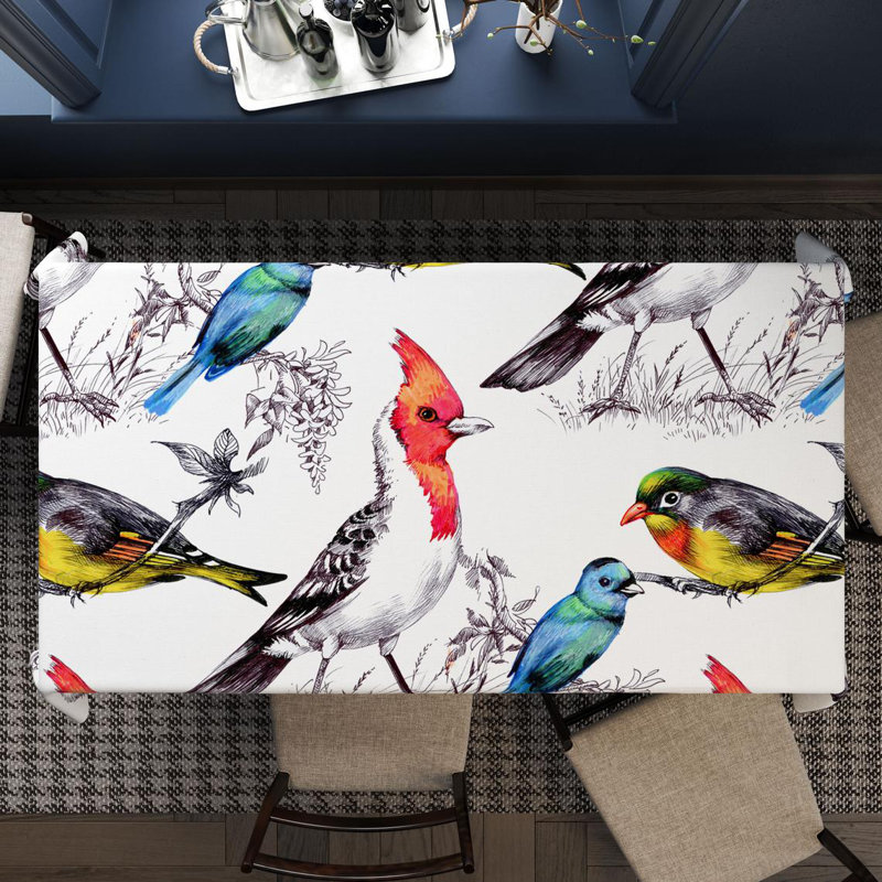 Bentdahl Birds Tablecloth, 147cm W x 300cm L