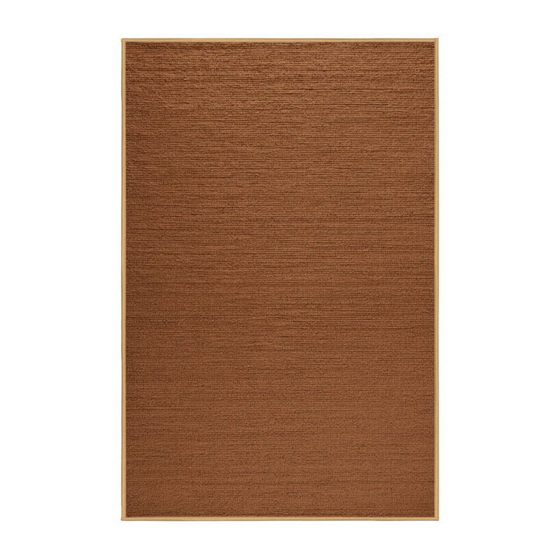 Machine Washable Solid Brown Area Rug, Rectangle 2' x 3'