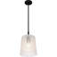 Mini-luminaire suspendu noir mat 1 lumière Alkis