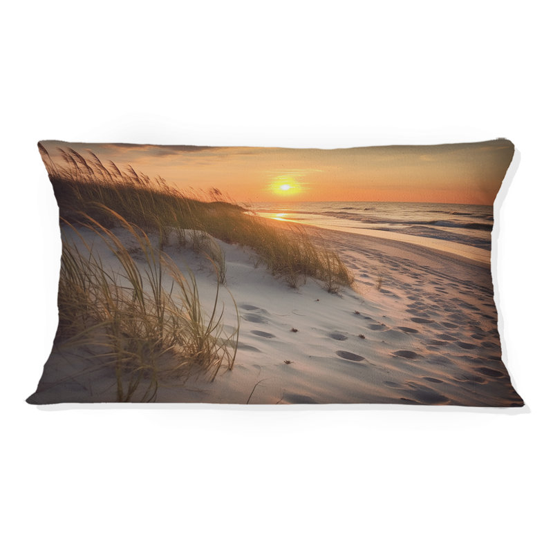 Alabama Golden Hour At Gulf Shores III - Coussin décoratif imprimé Alabama