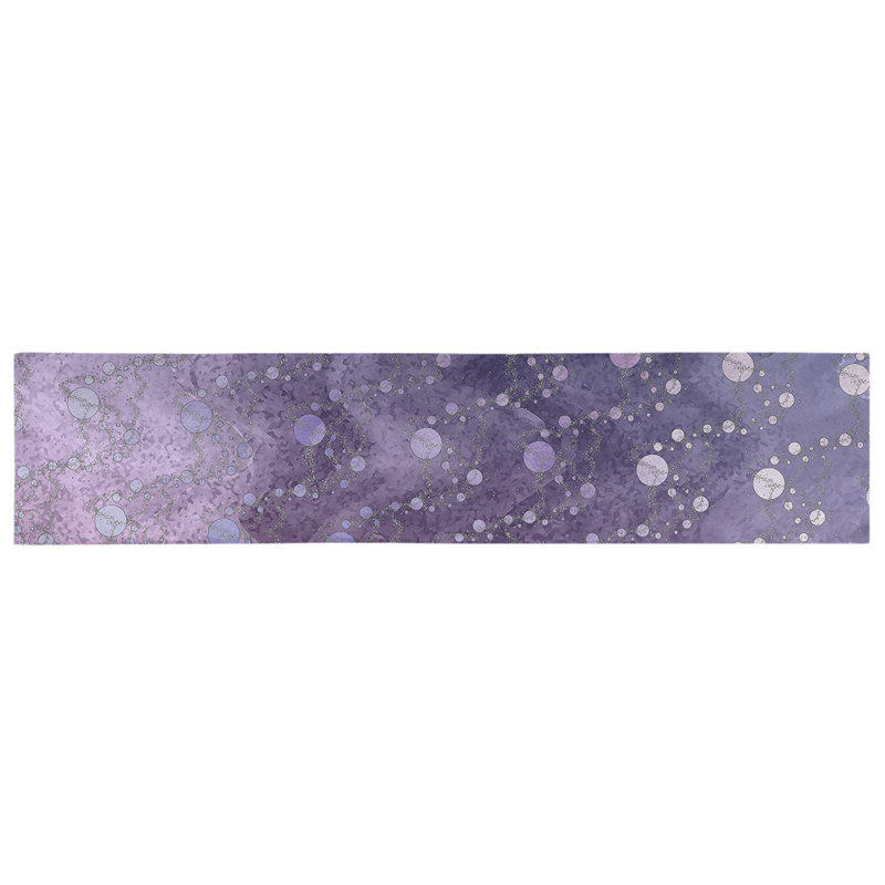 Avicia Planets Stars Table Runner, 90" L x 16" W, Blue/Pink