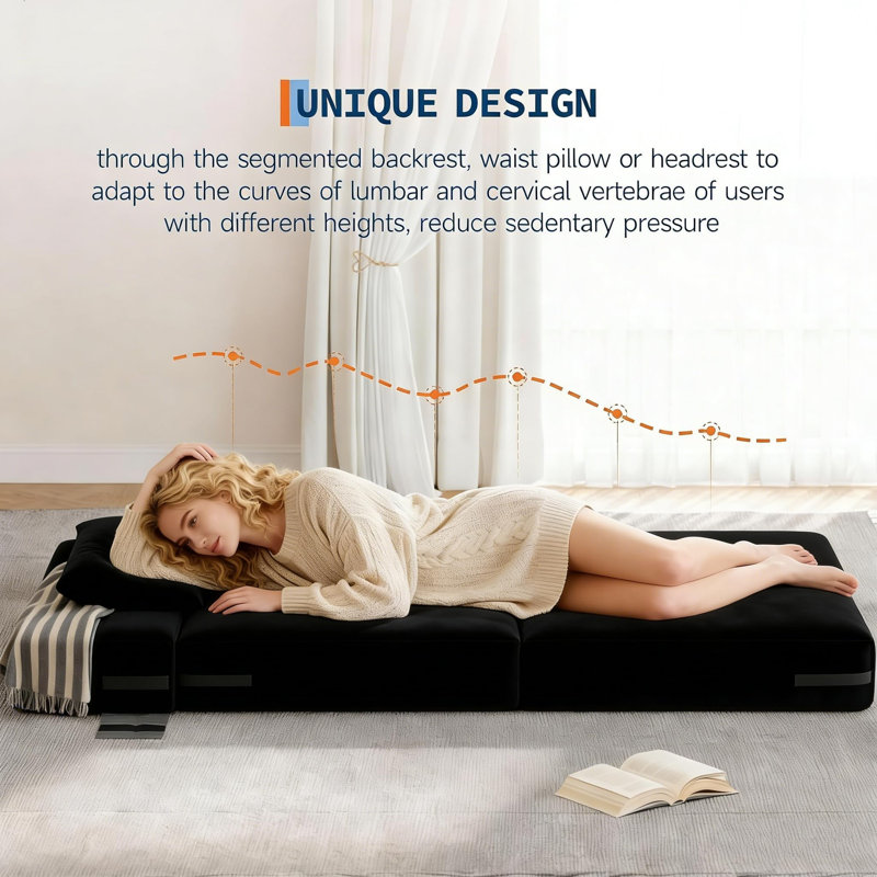 Sofa & Chaise, Black Does Not Apply, Black