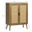 Buffet avec portes en rotin