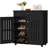 Multi-sized Louvered 5-Tier Shoe Storage Cabinet with Drawer-356603862-368424700