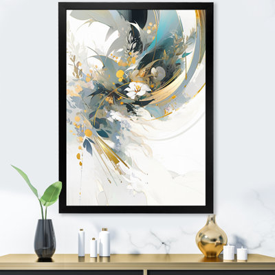 «Turquoise and Gold Mosaic Echoes II», reproduction sur toile