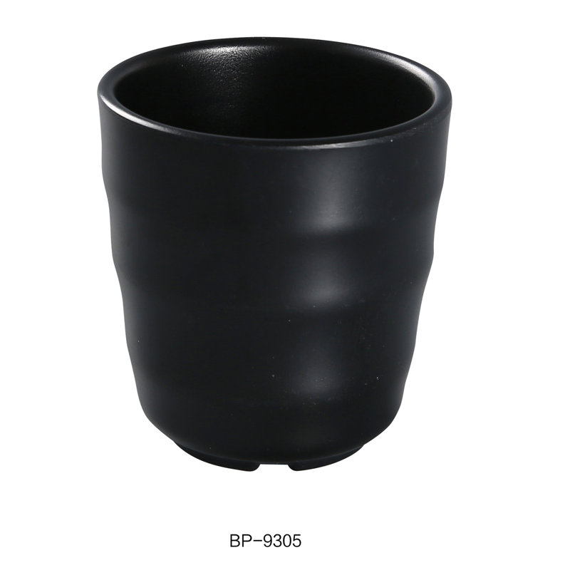 Tasse à thé en mélamine perle noire