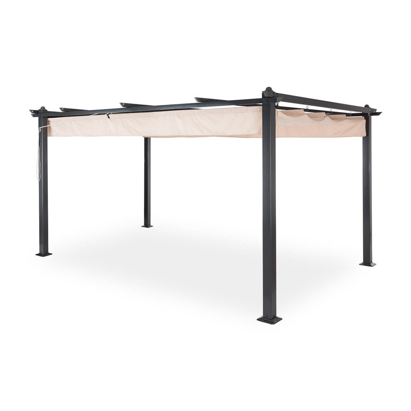 Pergola Pantheon 2.25m x 4m Aluminium Pergola, Beige