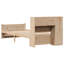 Bookcase Bed Without Mattress Solid Wood Pine-811632141