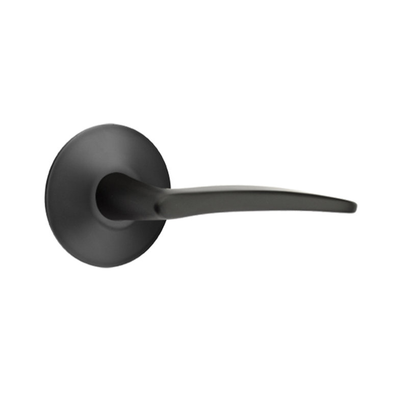 Poseidon Double Dummy Door Lever, Flat Black, Right