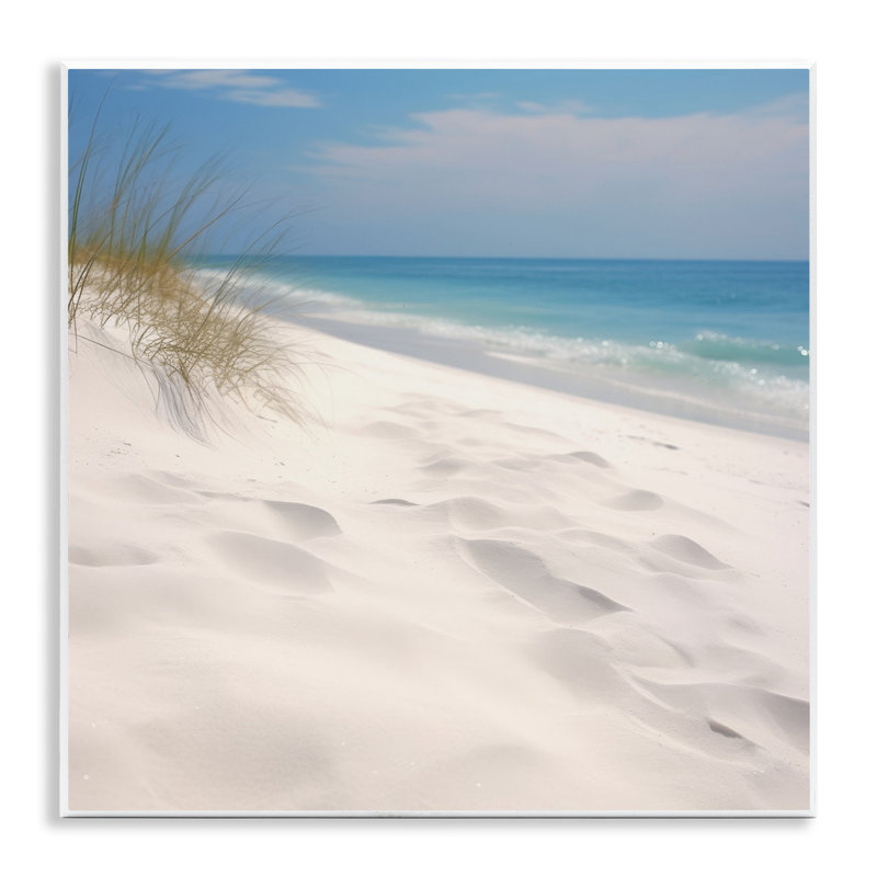 Seabreeze Sandy Footprints Wall Plaque Art by Lazar Studio