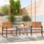Ensemble de 2 chaises berçantes pour l'extérieur Outsunny