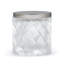 Basketweave Glass Bathroom Storage Container-33402247