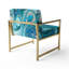 Chaise d'appoint rembourrée Blue Fluid Grind II-1037794395