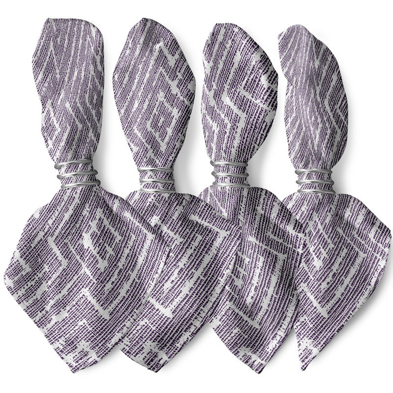 Larita Woven Tiki Napkins, Purple