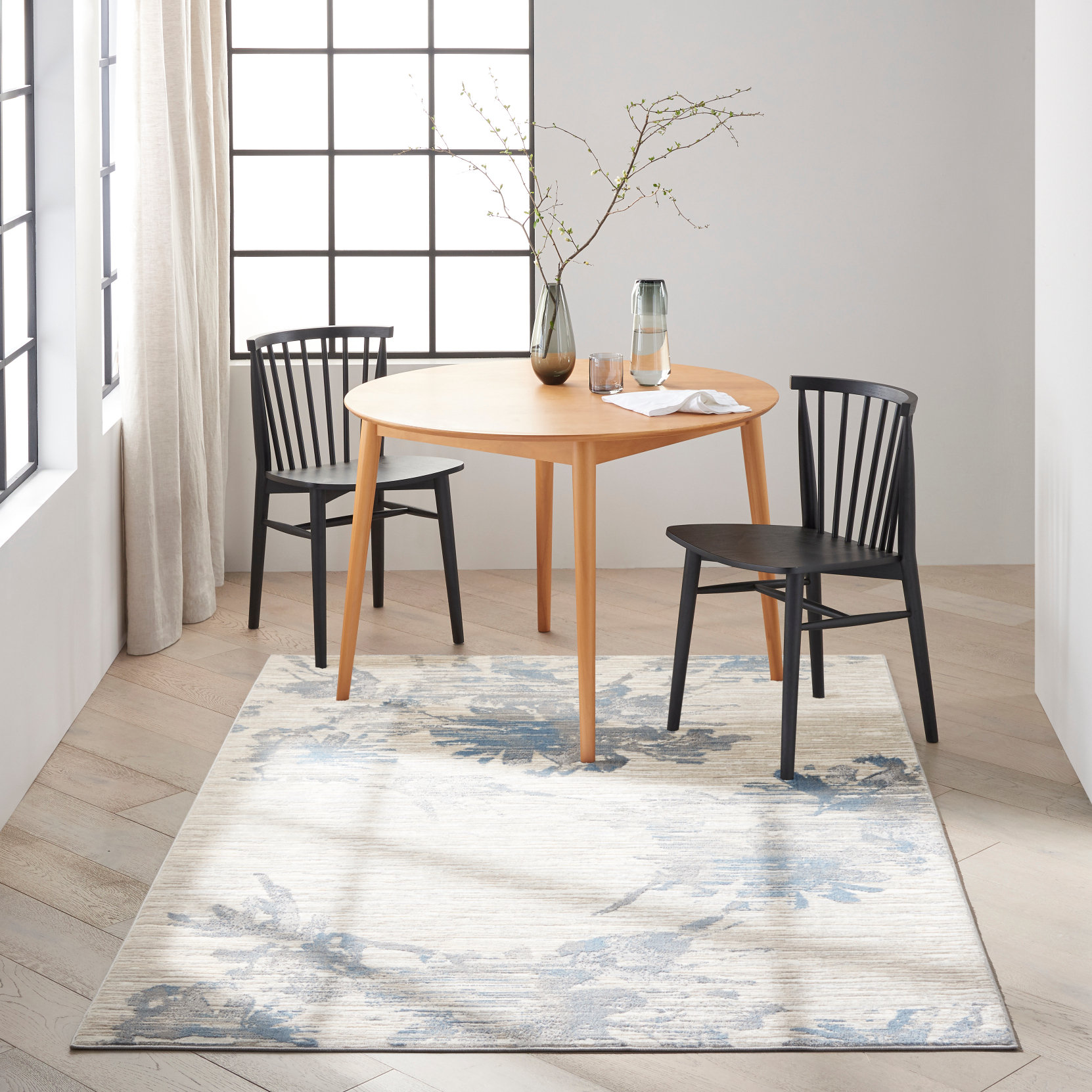Ivy Bronx Pyrrhos ECH01 Ivory Grey Blue | Wayfair.ie