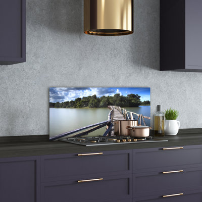 50cm W x 100cm L Glass Peel and Stick Panel