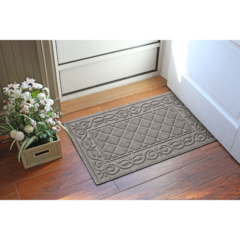 Paillasson intérieur 23 po x 35 po WaterHog Tristan, H 0,37 po x l 35 po x P 23 po, Gris moyen