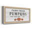 Farm Fresh Pumpkins - Toile encadrée de qualité supérieure - prête à être accrochée-88112749-88112745