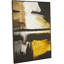 Astratto Black/Ochre Wall Art - Floater Frame Print
