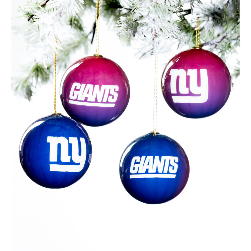Ensemble d'ornement 12 pièces NFL, Giants de New York
