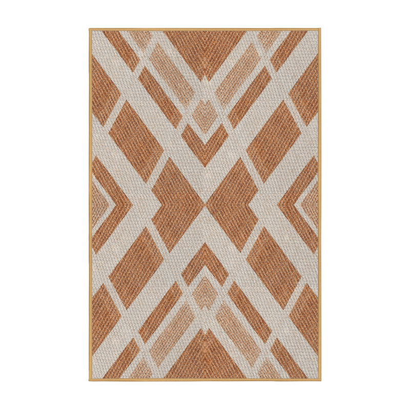 Tapis géométrique brun, Rectangle 8 pi x 12 pi