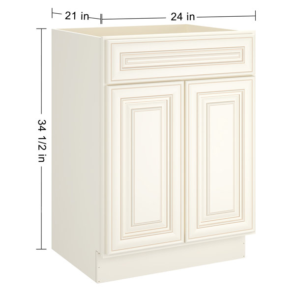 Cabinets.Deals 34.5'' H Gray Plywood Standard Base Cabinet  Ready-to-Assemble & Reviews