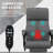 Executive 4-Vibration PU Leather Heated Massage Desk Chair with Adjustable Height & Swivel