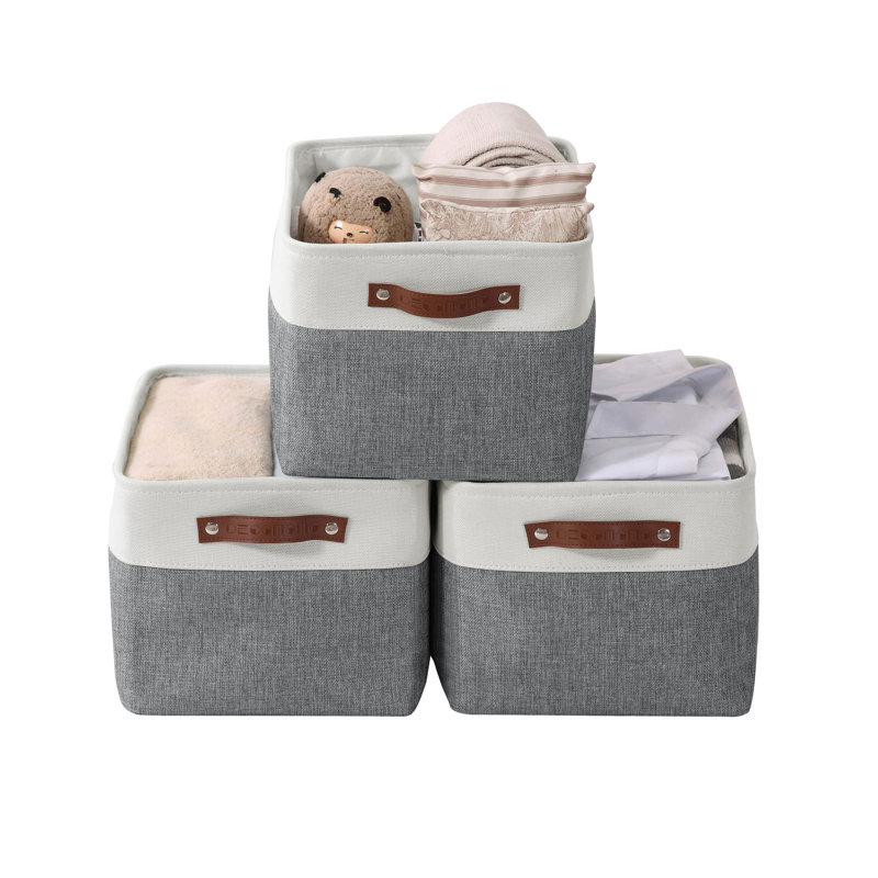 Bac en tissu, Gris ardoise, 4