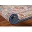 Tapis bleu en laine noué à la main de conception unique 2 pi 9 po x 9 pi 6 po New Age