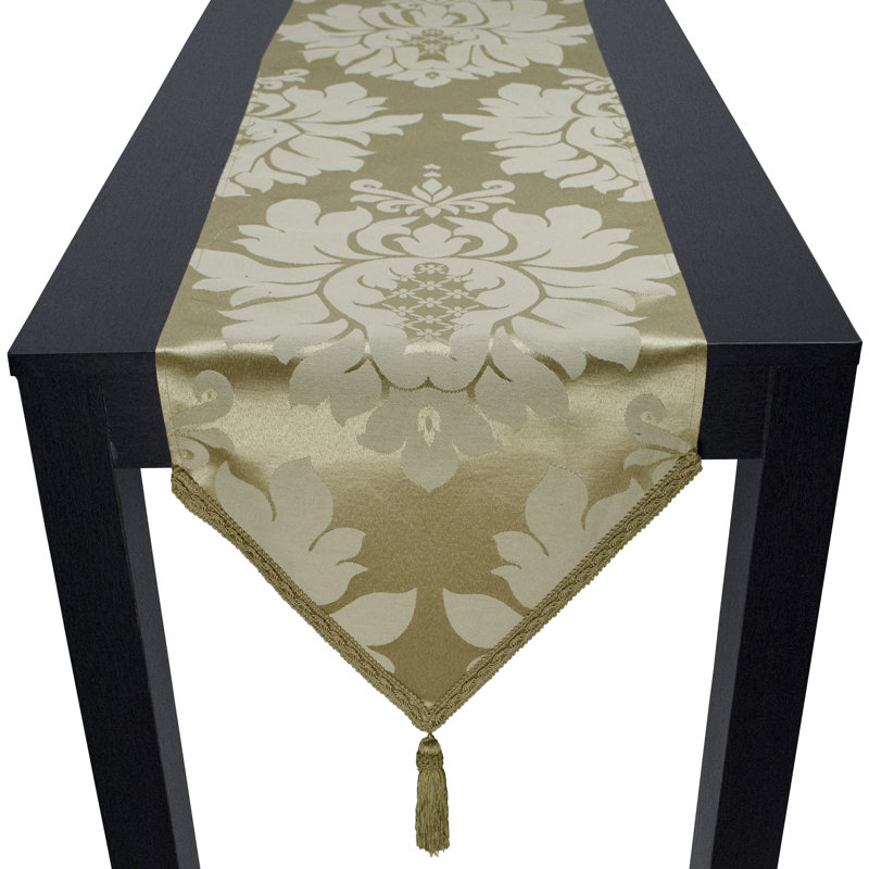Elmira Table Runner, 72" L x 12" W, Champagne Gimp