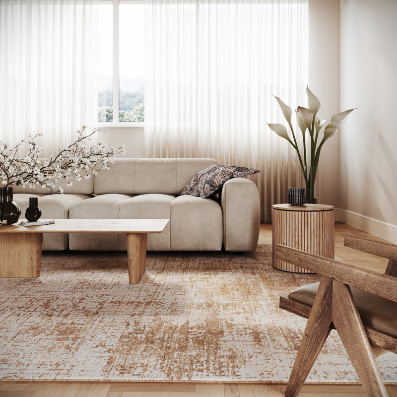 Farenne Modern Abstract Rug, Rectangle 6'7" x 9'6"