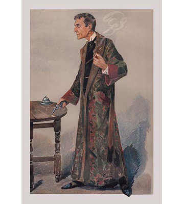 « sherlock holmes and revolve » par george sheringham, reproduction d’art