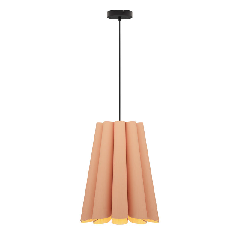 Luminaire suspendu 1 lumière Olivia, Rose