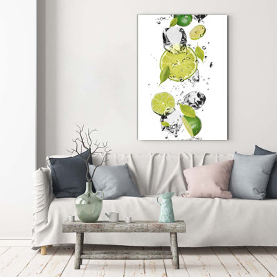 Limonka And Water - Wrapped Canvas Print