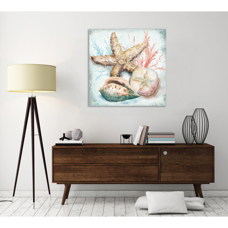 «Sea Shells II» par Tre Sorelle Studios - reproduction sur toile, H 36 po x l 36 po