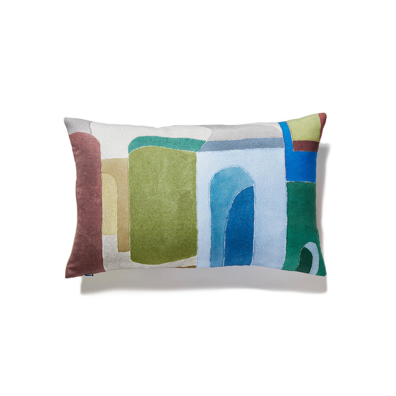 Sahara Lumbar Pillow Cover & Insert, Jewel