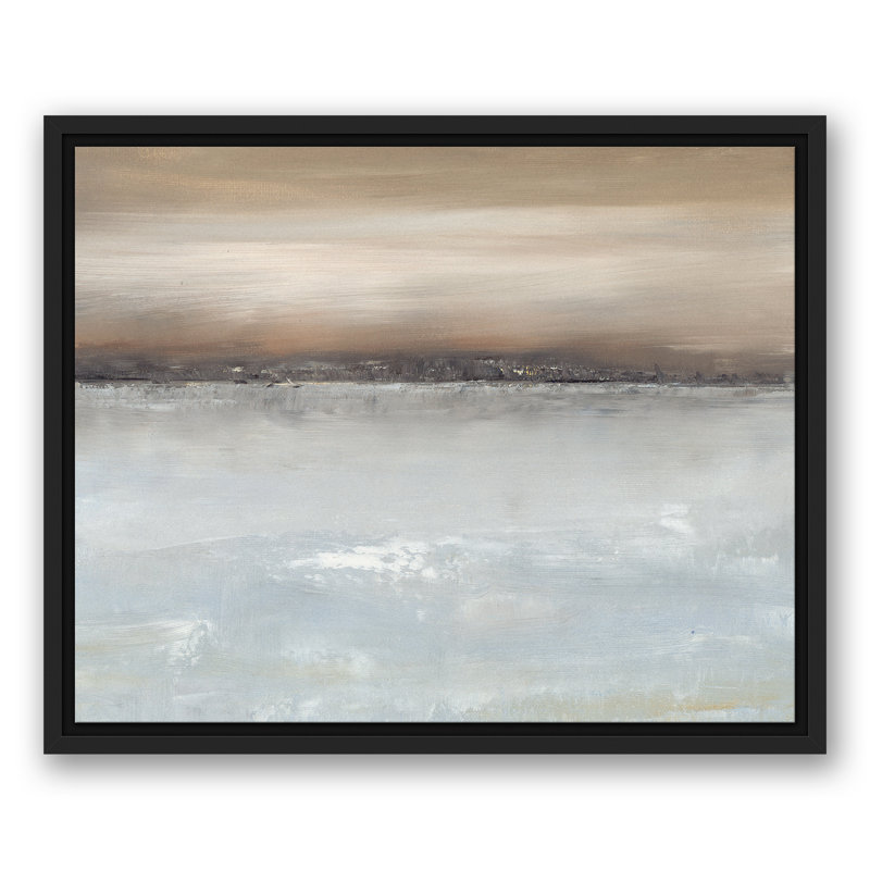 Reflections Floating Framed Canvas, 17.75" H x 21.75" W x 1.75" D, Black Floater Framed