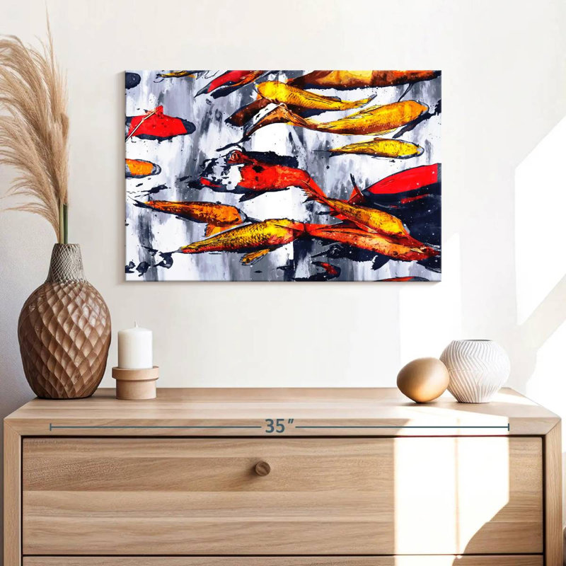 Brampt Koi Fish Galore, 16" H x 24" W