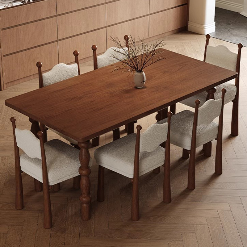 Ash Solid Wood Dining Table, 31.5" W x 70.87" L