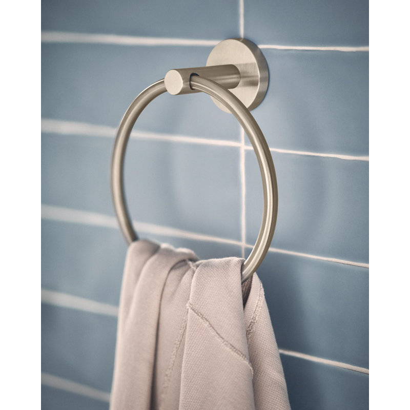 Moen Arlys Wall-Mounted Towel Ring, Brushed Nickel