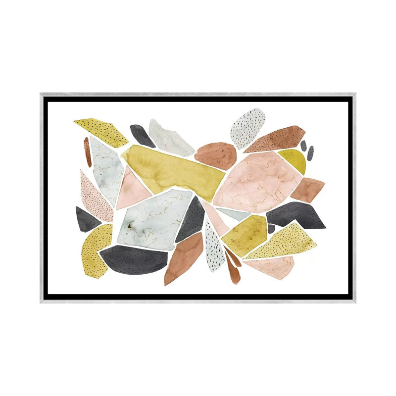 "Toscane Terazzo II" par Grace Popp-impression d’art graphique, Pas de tapis, H 40 po x l 60 po x 1,5 po