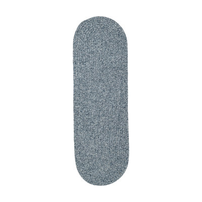 Tapis intérieur / extérieur bleu tressé Happel