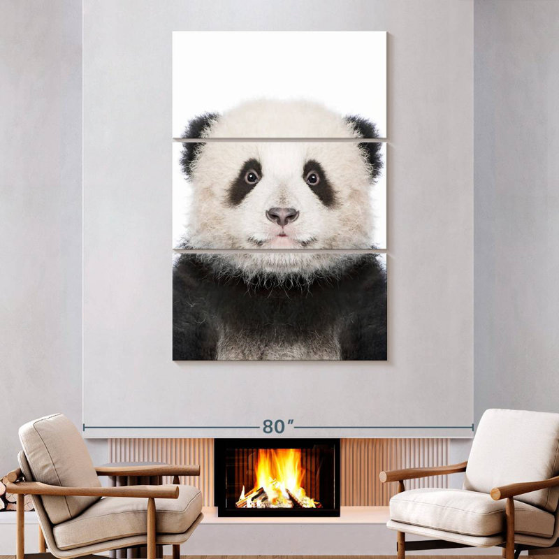Brampt Panda Portrait, 74" H x 48" W