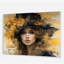Glam Gilded Elegance Portrait de femme II - mode acrylique, art mural en verre-1583477662