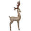 Décoration de Noël 74 po cerf champagne avec arc rouge
