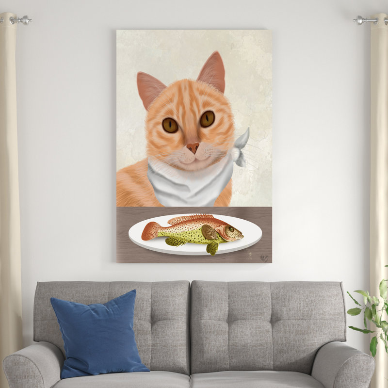 Repas de poisson au gingembre, H 48 po x l 32 po x P 1,25 po