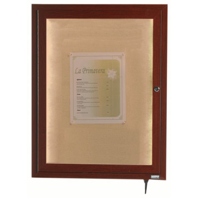 LED Lighted Enclosed Wall Mounted Bulletin Board
